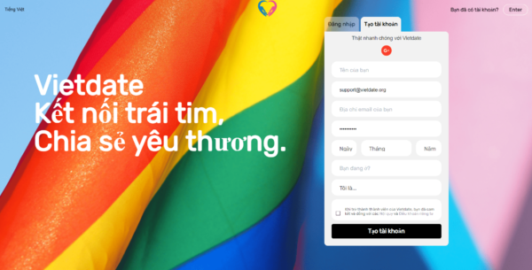 Vietdate và người đồng tính tại Việt Nam